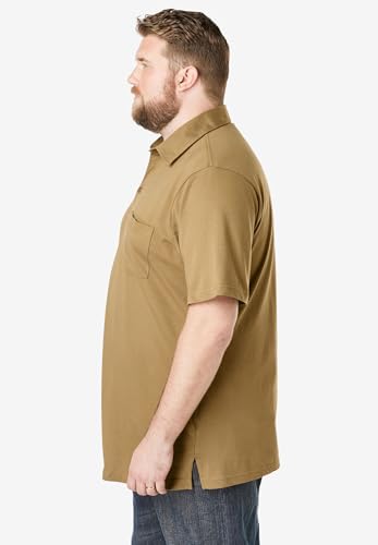 KingSize Men's Big & Tall Heavyweight Jersey Polo Shirt3