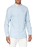 Tommy Jeans Herren TJM Stretch Oxford Shirt Hemd, Shoreside Blue, M
