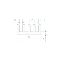 CentIoT - 11X11X5MM Aluminium Heatsink (Straight Fins Anodised Silver) gallery image