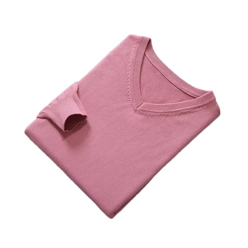 Winter Men's Cashmere Blend Sweater Soft Warm Knitted Sweater V-Neck Plus Size Sweater