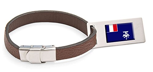 Terres Australes françaises plaque acier pour sac de voyage et explorateur