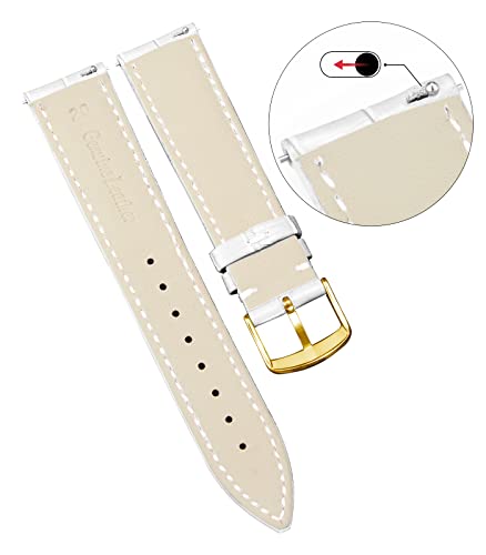 Image of BINLUN Leather Watch Band Genuine Calfskin Replacement Watch Strap Quick Release Crocodile Pattern 10 Colors 13 Sizes for Men Women(10mm,12mm,14mm,16mm,17mm,18mm,19mm,20mm,21mm,22mm,23mm,24mm)