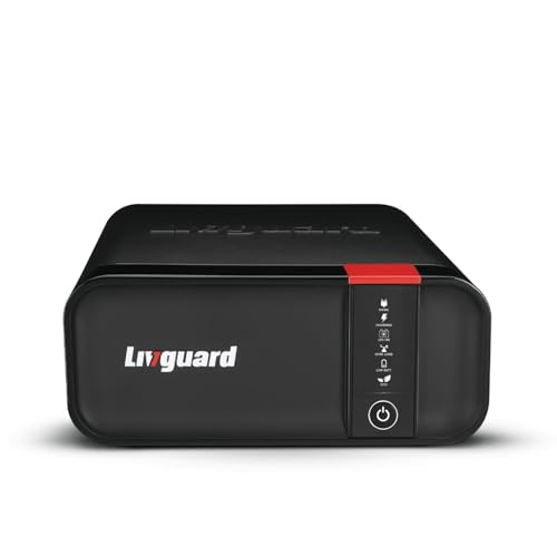 Livguard Sineverter Pro 700VA/12V Pure Sine Wave Inverter for Home, Office and Small Shops, Inverter with Smart Artificial Intelligence with 30 Months Warranty | Supports 1 Battery