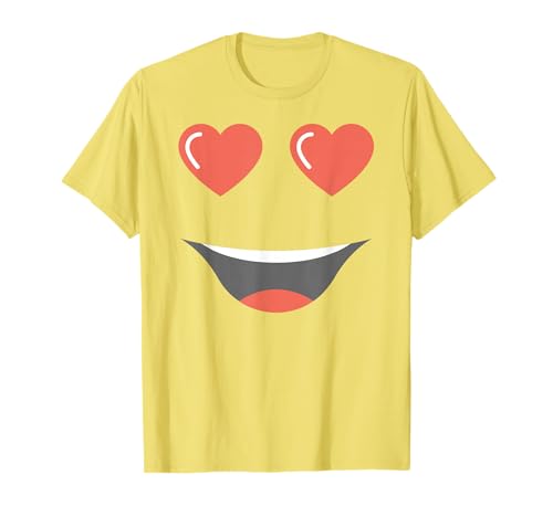 Halloween Emoticon Heart Eyes Group Costume Shirt T-Shirt