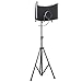AxcessAbles Large Recording Studio Microphone Isolation Shield with Tripod Stand | With Pop Filter | Portable Recording Vocal Booth | Studio Microphone Stand (SF-101KIT)
