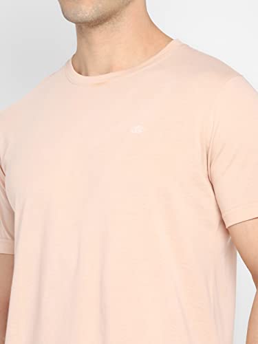 Image of Allen Cooper Men's Super Combed Cotton Rich Solid Round Neck Half Sleeve T-Shirt