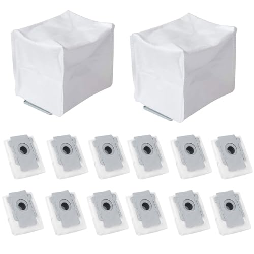 Disposable Dust Bags for i7 i7+/i7 Plus E5 E6 and S9 Plus Dirt Disposal Vacuum Bags (12 Pack)