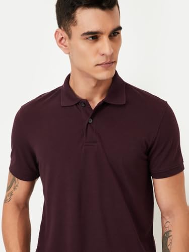 Image of Max Men Solid Polo T-Shirt