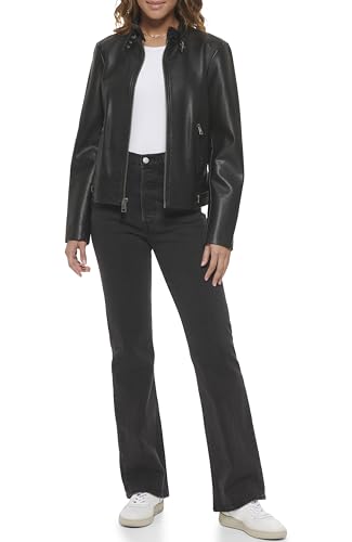 Levi's womens Faux Leather Motocross Racer Jacket (Standard and Plus)2