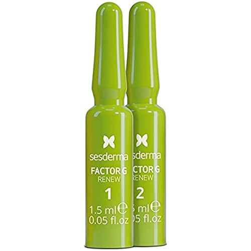 Sesderma | Ampollas Bioestimulantes FACTOR G RENEW | Crema Intensiva para Firmeza, Regeneración, Nutrición, Tono Unificado, Protección y Rejuvenecimiento | 7 Ampollas de un solo uso | 7 x 1,5 ml