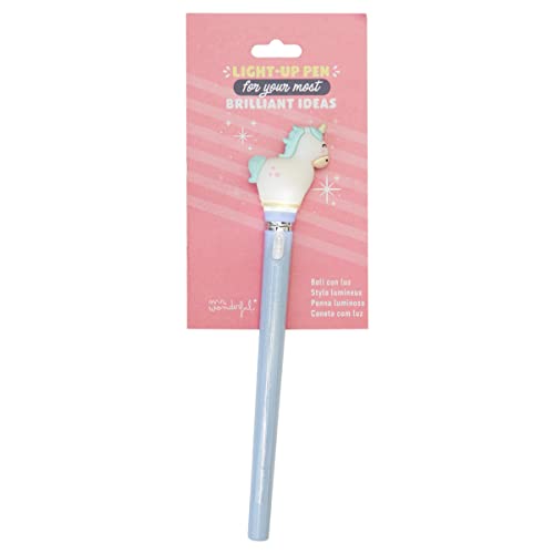 Mr.Wonderful Pen with light - Unicorn Multicolore