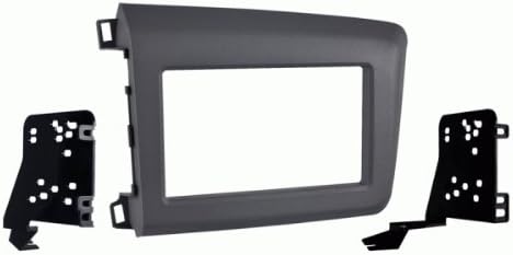 Double Din Install Car Stereo Dash Kit for a Aftermarket Radio Fits 2012 Honda Civic Trim Bezel is Painted to Match Factory Finish