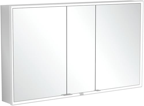 Villeroy & Boch My View Now, Spiegelschrank für Wandeinbau mit Beleuchtung, 1300x750x167,5 mm, mit Sensordimmer, 3 Türen, A45613, A4561300