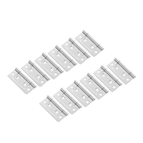 Veemoon 12 Piezas Bisagras de Armario Silenciosas de Inoxidable Bisagras de Alta Capacidad para Puertas Pesadas Hardware de Cocina y Closet Diseño Resistente y Duradero