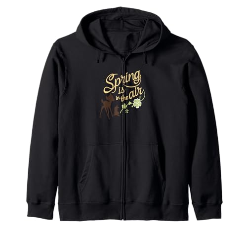 Sweat Bambi Disney zippé à capuche vêtement printemps mode femme
