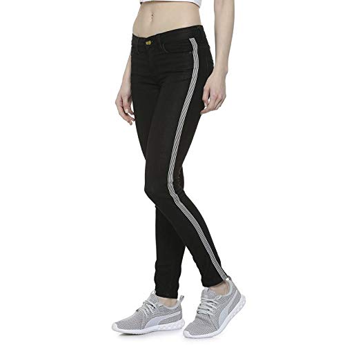 Image of PINACOLADA Women Stylish Solid Super Skinny Casual Denim Jeans