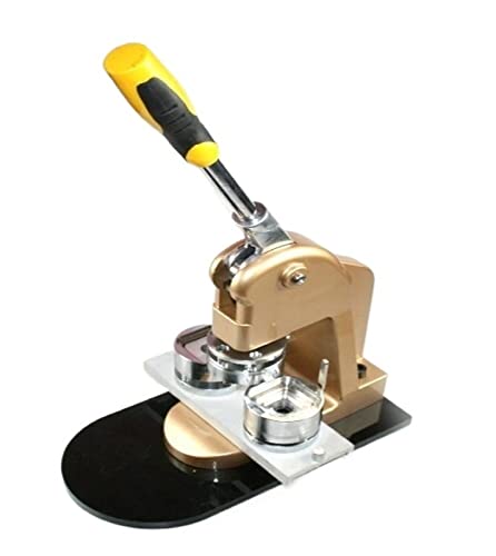 Flyafish Criador de botões máquina para fazer crachás manual, cortador ajustável para botões de 25 mm/32 mm/44 mm/58 mm/75 mm, máquina para fazer botões de crachá (cor: 0, tamanho: 58 mm)