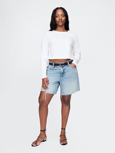 Save 51% on GAP Women's Loose Fit Denim Bermuda Shorts