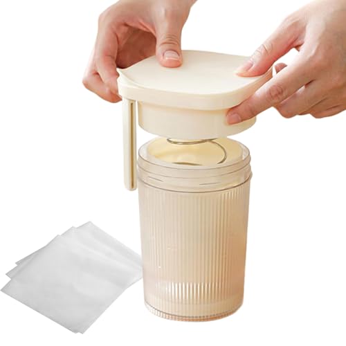 Colador para hacer yogurt – Colador de yogur múltiple con bolsa de malla fina y tapa para yogur grueso, preparación de yogur, preparación de leche, fermentación de queso, extracción de jugo, café