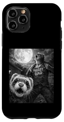Ferret Dad �ʔ��� ���B���e�[�W �z���[ �O���t�B�b�N �j�� �����Y �� ���B�� �X�}�z�P�[�X iPhone 11 Pro �p