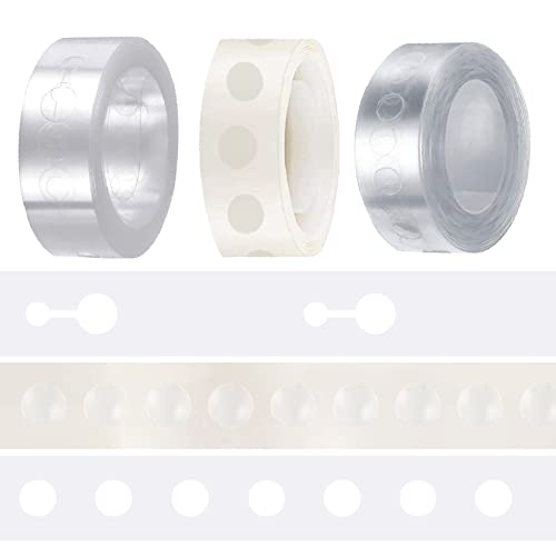 ZTXPRO Balloon Arch Strips Kit 2PCS Balloon Garland Tapes 5 Meters 100PCS Balloon Glue Point Dots Stickers(1 Roll)