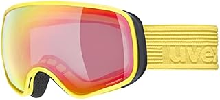Uvex Unisex-Youth, scribble FM sph ski goggles, yellow/rainbow-clear, one size