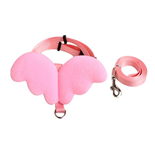 balacoo Small Animal Harness Safety Walking Vest and Leash Set - Adorable Angel Wings Design Adjustable Leashes Comfort… - Image 3