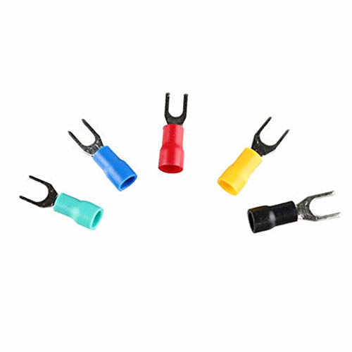 SVL1.25-8 Furcate Fork Spade 22~16AWG Wire Crimp Pressed terminals Cable Wire Connector Kit.