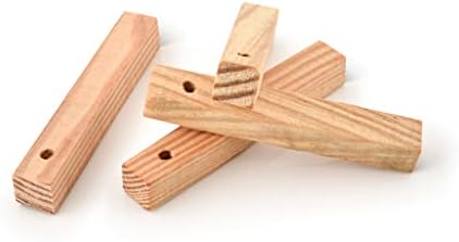 Natural Survival Fire Starter - Pin Wood Stick - Instant firelighter with your ferro rod for your Camp fires, Barbecues, Fireplaces, Stove - Camping, Forest, Bushcraft - Fire Tinder
