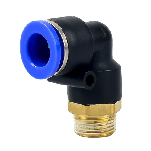 Conector neumático PL codo de 90 grados para tubo de 6mm y rosca de 1/4 macho 2