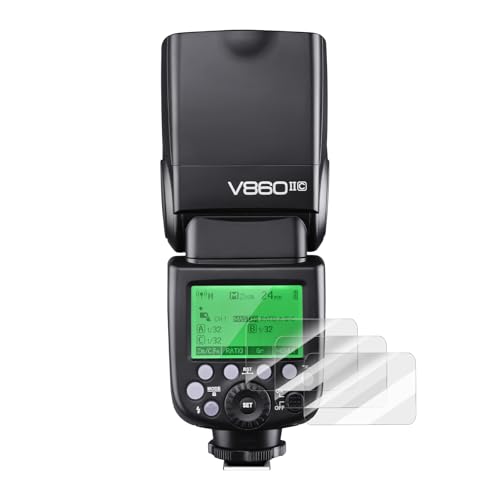 Protector de pantalla para Godox V860II evita roturas en el panel LCD con este kit de 3 piezas