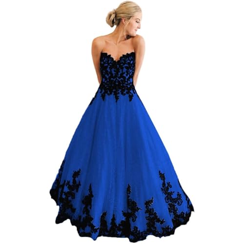 Zhangyo Gothic Strapless Blue Wedding Dresses for Bride Boho Lace Bridal Gown with Train Tulle Wedding Gown with Appliques Size 0 at Amazon Women's Clothing store Zhangyo Gothic Strapless Blue Wedding Dresses for Bride Boho Lace Bridal Gown with Train Tulle Wedding Gown with Appliques Size 0 at Amazon Women's Clothing store