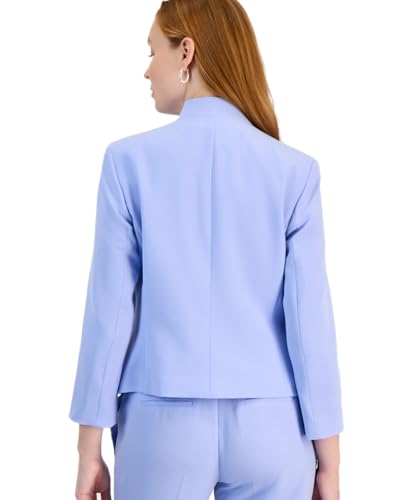 Kasper Women's Crepe Cut Out Collar Kissing Jacket4