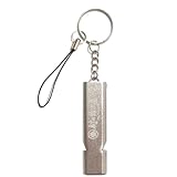 【村の鍛冶屋】デカ音緊急ダブルホイッスル シルバー MK-6076 ～2ヶ所から音が鳴るので広範囲に音が届きます！～