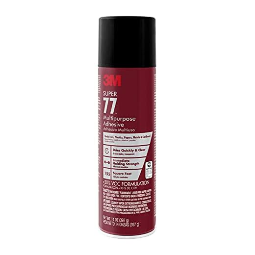 3M Super 77 Multipurpose Spray Adhesive, Low VOC, 14 oz.
