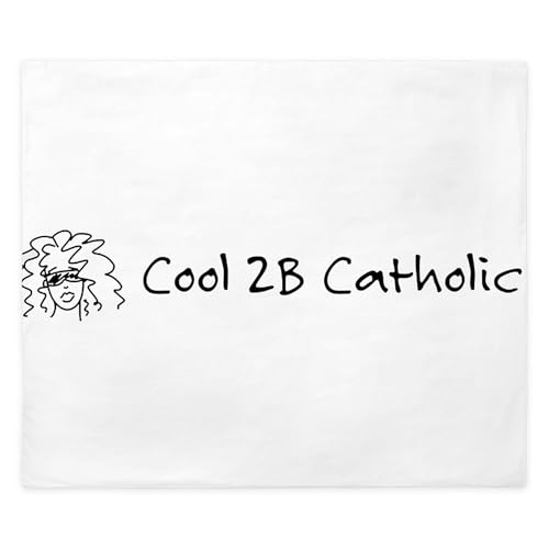 CafePress Cool 2B Catholic Sign King Duvet Cover, Printed Comforter Cover, Unique Bedding