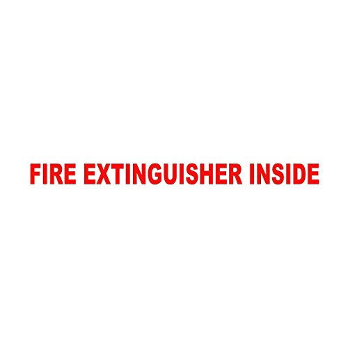 Wild Dingos LLC Fire Extinguisher Inside 1x12 Trucking Business Vinyl Decal Sticker Red