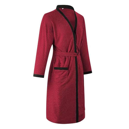 Mens Bathrobes Lightweight Satin Robe With Shorts Set Silk Kimono Bathrobe Casual Loose Lightweight Soft Sleepwear3