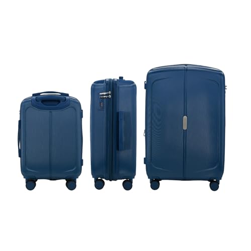 Image of IZOD Mateo 3 Piece Expandable Hardside Luggage Set, Navy