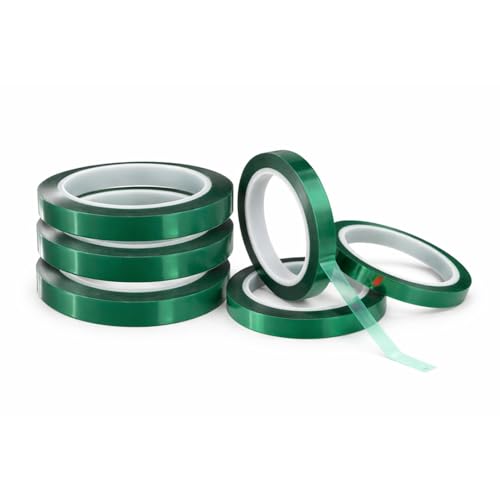 Image of Heat Resistant - High Temperature Thermal Tape - Sublimation Tape for Heat Press, Ideal for Thermal Works (Pack of 3) (33m x 10mm)