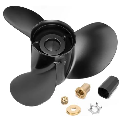 13 1/4 x17 Upgrade Boat Propeller 48-77344A45 for Mercury Outboard Motors 60 75 80 90 100 115 125 HP 15 Spline Tooth Hub Kits Included RH