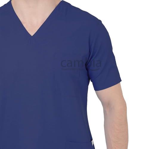 Image of Cambia Scrub Suits for Doctors Men /OT Dress Unisex (L, Navy Blue)