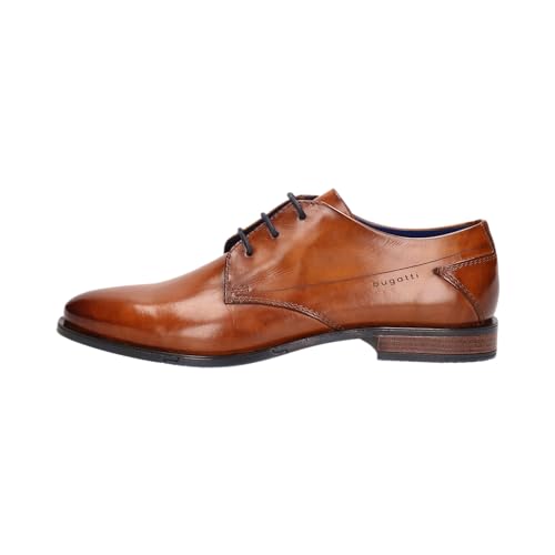 bugatti Herren Businessschuhe, Männer Business Schnürer,Strassenschuhe,Schnuerung,lace-up Shoes,Low-tie,schnürschuhe,Cognac (6300),44 EU / 9 UK