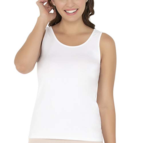 Image of Amante Solid Round Neck Sleeveless Tank Top
