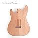 Fojill Roasted Canadian Maple Neck DIY Electric Guitar Kit Spalted Top Unfinished Uncut Mahogany Body Maple Fingerboard Fretboard Build Your Own All Parts Included