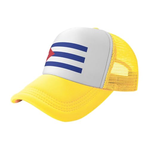 Flag of Cuba Trucker Hat Snapback Mesh Baseball Cap Unisex