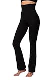 Photo Gallery tlc sport | bootleg leggero da donna con controllo della pancia | pantaloni neri a vita alta e gamba larga, nero , 38 Photo Gallery tlc sport | bootleg leggero da donna con controllo della pancia | pantaloni neri a vita alta e gamba larga, nero , 38