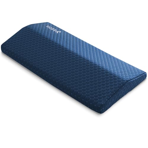 NOFFA Lendenkissen Bett, Memory Foam Lendenkissen Schlafen, Rückenkissen Bett, Orthopädisch Stützen die Taille, Rücken, Einstellbare Härte/Höhe, 60X30X6.5cm
