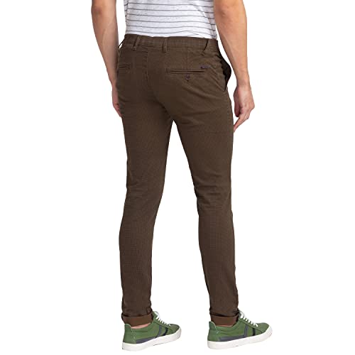 Image of Parx Cotton Black Casual Trouser for Men