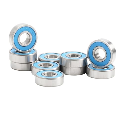 696 ZZ Bearing 6x15x5 mm 10Pcs 696ZZ RS 2RS Flange Handpiece Bearings for Strong Industrial Motors High Speed(696Ars 6x16x5mm)